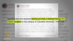 A ‘dangerous’ moment: Rights groups denounce the arrest of student activist Mahmoud Khalil News Clip