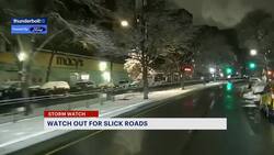 Thunderbolt 12: Checking on road conditions after overnight snow in The Bronx News Clip