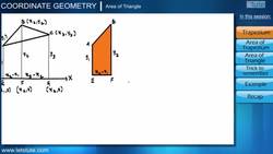 Finding the Area of a Triangle Using Coordinates of Vertices Instructional Video