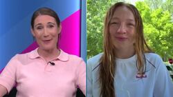 Cliff diver Molly Carlson after traumatic slip during Red Bull event News Clip