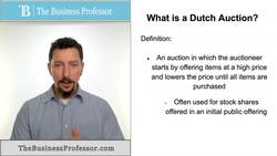 Dutch Auction Instructional Video