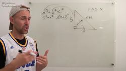Finding X with 3 Sides of a Triangle Instructional Video