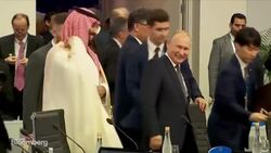 Putin Greets Saudi Prince Salman With Enthusiastic Handshake at G-20 News Clip