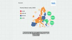 Which EU countries have the highest and lowest hourly labour costs? News Clip