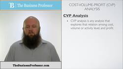 Cost Volume Profit Analysis (CVP) - Accounting Instructional Video