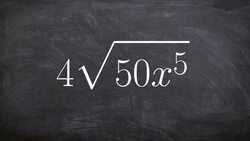 Simplifying a radical with multiple terms root Instructional Video