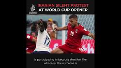 Silent protest from Iranian team during national anthem News Clip