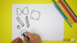 Arts and Crafts: How to Draw Pasta Instructional Video
