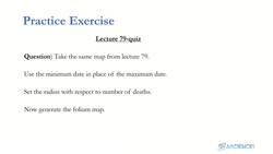 Data Science and Machine Learning (Theory and Projects) A to Z - Geographic Maps with Folium: Geographic Maps with Folium using COVID-19 Data Quiz Instructional Video
