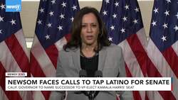 Calif. Governor Under Pressure To Name Latino To Harris' Senate Seat News Clip
