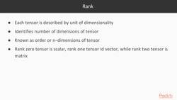 Predictive Analytics with TensorFlow 3.4: Data Model in TensorFlow Instructional Video