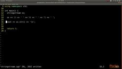 C++ Standard Template Library in Practice - String Streams Instructional Video