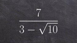 Simplifying a radical expression by rationalizing the denominator as a binomial Instructional Video