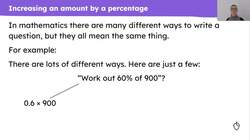 Increase by a percentage Instructional Video