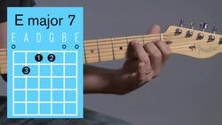 How to Play an A Major 7 Barre Chord on Guitar Instructional Video
