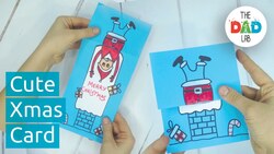 DIY Santa Stuck In Chimney Christmas Card Instructional Video