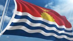 Flag of Kiribati | Loopable Stock Footage