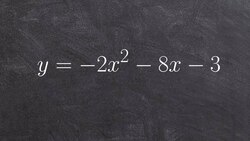Graphing a quadratic function in standard form Instructional Video