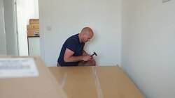 Building a Wardrobe at Home Stock Footage