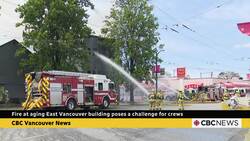 Crews battle fire at vacant SRO building in Vancouver's Strathcona neighbourhood News Clip