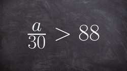Solving a one step inequality Instructional Video