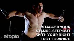 Pulley press for toned chest Instructional Video