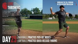 [LOVE THROWING] Day 25 - Pick offs & Quick throws Instructional Video