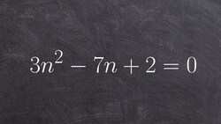 Factoring a quadratic with a not equal to one by two different methods Instructional Video