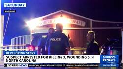 Suspect arrested for killing 3, wounding 5 in North Carolina News Clip
