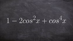 How to simplify a trigonometric expression by factoring Instructional Video