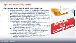 CISSP® Certification Domain 1 Security and Risk Management Video Boot Camp for 2022 - Third-Party Acquisitions and Divestiture Security Instructional Video