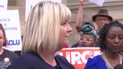 Abortion activists protest Georgia 'heartbeat' law News Clip