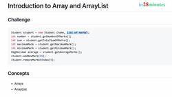 Java Programming for Complete Beginners - Java 16 - Step 00 - Introduction to Array and ArrayList - Section Introduction with a Challenge Instructional Video