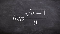 How to use the properties of logs to expand an expression Instructional Video