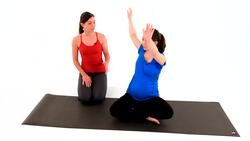 How to Do Prenatal Pilates Spinal Twist Move While Pregnant Instructional Video