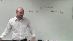 Learning to Determine the Amplitude and Period of a Sine Function Instructional Video