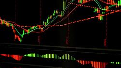 business financial ideas concept with table of price change bid offer trade infomation screen monitor Stock Footage