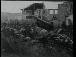 EDIT IMW995763 The Battle of Saint Mihiel begins, 12th September, 1918 US artillery firing Stock Footage