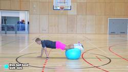 Moving - Gym ball hand walk-outs Instructional Video