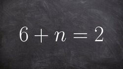 Solving one step equations using subtraction Instructional Video