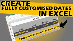 Displaying Dates in Any Format You Want in Excel Instructional Video