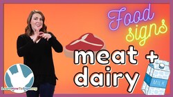 Learn Meat and Dairy Signs in ASL | Food Signs | Pt. 1 Instructional Video