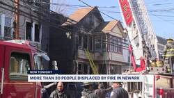 Officials: Fire in Newark injures 2, displaces more than 30 people News Clip