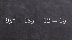 Solving a quadratic when a is not equal to one Instructional Video