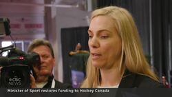 Federal government restores funding to Hockey Canada News Clip
