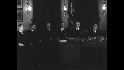 President-elect Franklin D. Roosevelt and his cabinet News Clip