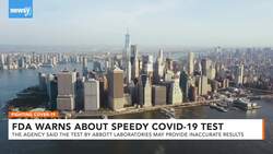 FDA Issues Alert Over Rapid COVID-19 Test Used By The White House News Clip
