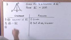Geometric Proofs: Part 1 of 3 of learning to solve proofs Instructional Video