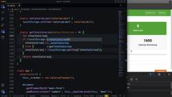 Modern JavaScript from the Beginning - Second Edition - Persist Total Calories to Local Storage Instructional Video