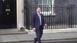 Grant Shapps leaves and Alister Jack arrives at 10 Downing Street News Clip
